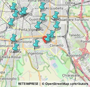 Mappa Viale Ortles, 20100 Milano MI, Italia (2.21667)