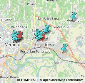 Mappa Via Antonio Badile, 37100 Verona VR, Italia (1.86063)