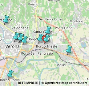 Mappa Via Antonio Badile, 37100 Verona VR, Italia (2.47667)