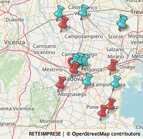 Mappa Via Tevere, 35135 Padova PD, Italia (15.52867)