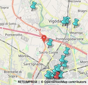 Mappa Via Tevere, 35135 Padova PD, Italia (2.9615)