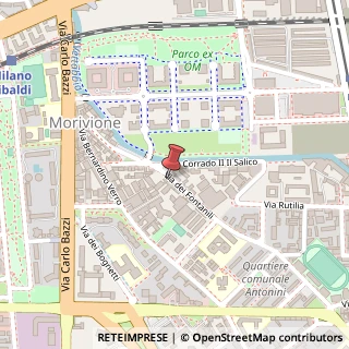 Mappa Via dei Fontanili, 24/a, 20141 Milano, Milano (Lombardia)