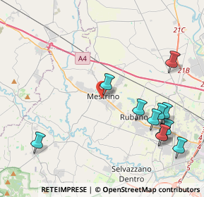 Mappa Via Papa Giovanni XXIII, 35035 Mestrino PD, Italia (4.87636)