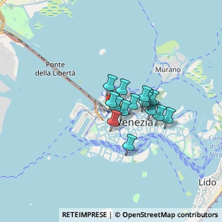 Mappa Delle chioverette, 30135 Venezia VE, Italia (1.06267)