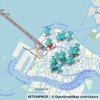 Mappa Delle chioverette, 30135 Venezia VE, Italia (0.8105)
