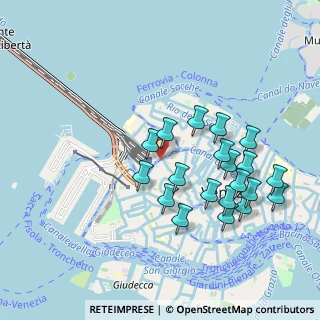 Mappa Delle chioverette, 30135 Venezia VE, Italia (0.9385)