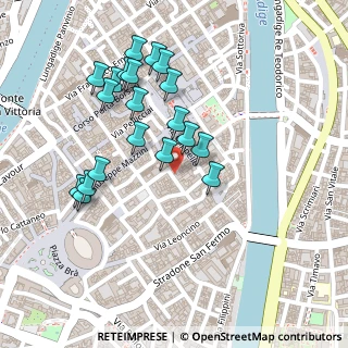 Mappa Via Stella, 37121 Verona VR, Italia (0.232)