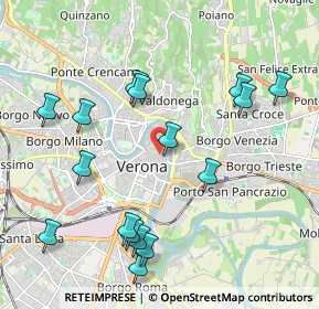 Mappa Vicolo Stella, 37121 Verona VR, Italia (2.23875)