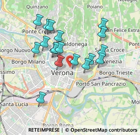 Mappa Vicolo Stella, 37121 Verona VR, Italia (1.62556)