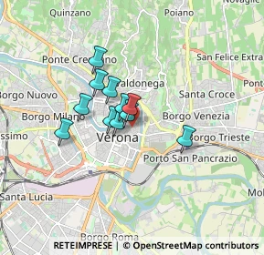 Mappa Vicolo Stella, 37121 Verona VR, Italia (1.09273)