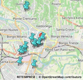 Mappa Vicolo Stella, 37121 Verona VR, Italia (1.87357)