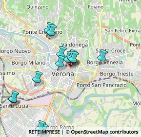 Mappa Vicolo Stella, 37121 Verona VR, Italia (1.86071)