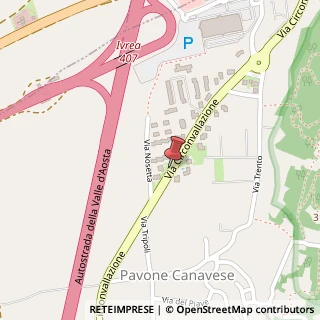 Mappa Via Circonvallazione, 72, 10018 Pavone Canavese, Torino (Piemonte)