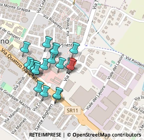 Mappa Via Aquileia, 35035 Mestrino PD, Italia (0.2125)