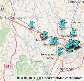 Mappa Via Guido Negri, 35035 Mestrino PD, Italia (8.7365)