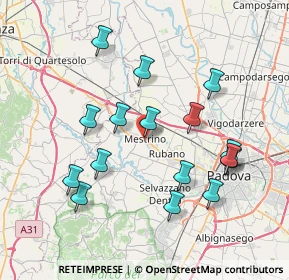 Mappa Via Guido Negri, 35035 Mestrino PD, Italia (7.53813)