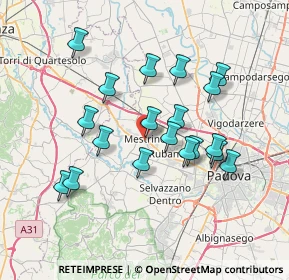 Mappa Via Guido Negri, 35035 Mestrino PD, Italia (6.65105)