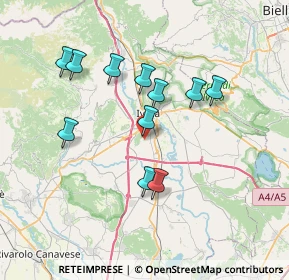 Mappa Viale Papa Giovanni XXIII, 10015 Ivrea TO, Italia (6.54909)