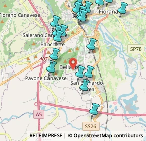 Mappa Viale Papa Giovanni XXIII, 10015 Ivrea TO, Italia (2.224)