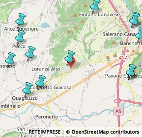 Mappa Via Ivrea, 10010 Loranzè TO, Italia (3.10143)