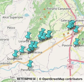 Mappa Via Ivrea, 10010 Loranzè TO, Italia (1.6765)
