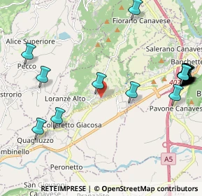 Mappa Via Ivrea, 10010 Loranzè TO, Italia (2.7725)