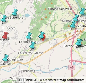 Mappa Via Ivrea, 10010 Loranzè TO, Italia (3.01286)
