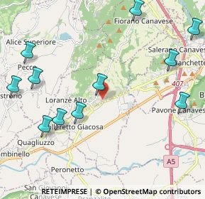 Mappa Via Ivrea, 10010 Loranzè TO, Italia (2.85231)