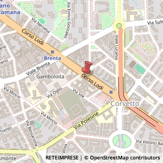 Mappa Corso Lodi, 110, 20139 Milano, Milano (Lombardia)