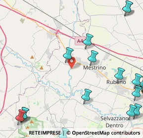 Mappa Via Reolda, 35030 Veggiano PD, Italia (6.9255)