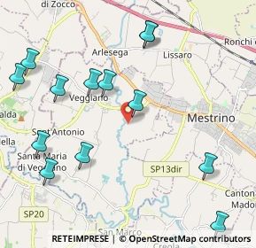 Mappa Via Reolda, 35030 Veggiano PD, Italia (2.47462)