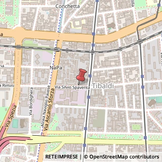 Mappa Via Silvio Spaventa, 19, 20141 Milano, Milano (Lombardia)