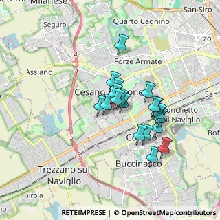 Mappa Via Donizetti, 20090 Cesano Boscone MI, Italia (1.31316)