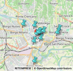 Mappa Piazzetta Santi Apostoli, 37121 Verona VR, Italia (1.18182)