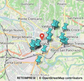 Mappa Vicolo S. Lorenzo, 37121 Verona VR, Italia (1.3245)