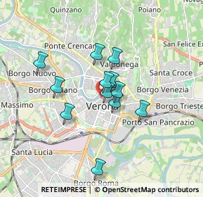 Mappa Vicolo S. Lorenzo, 37121 Verona VR, Italia (1.2875)