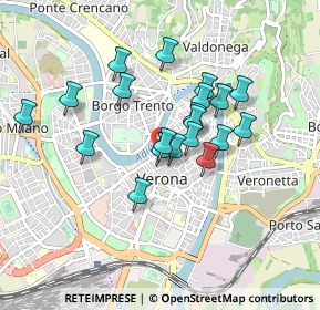 Mappa Vicolo S. Lorenzo, 37121 Verona VR, Italia (0.7245)