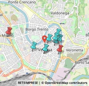 Mappa Vicolo S. Lorenzo, 37121 Verona VR, Italia (0.74273)