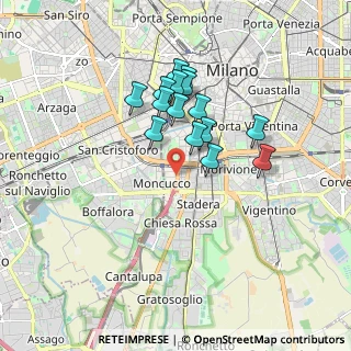 Mappa Via Spezia, 20142 Milano MI, Italia (1.43467)