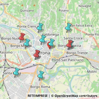 Mappa Vicolo San Sebastiano, 37121 Verona VR, Italia (1.87417)