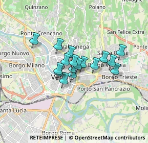 Mappa Vicolo S. Sebastiano, 37121 Verona VR, Italia (1.08)