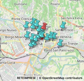 Mappa Vicolo San Sebastiano, 37121 Verona VR, Italia (1)
