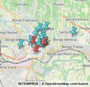Mappa Via Amanti, 37121 Verona VR, Italia (0.97067)