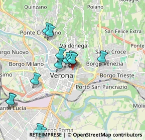 Mappa Via Amanti, 37121 Verona VR, Italia (1.95071)