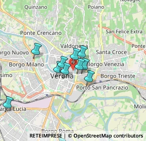 Mappa Vicolo San Sebastiano, 37121 Verona VR, Italia (1.46364)