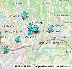 Mappa Vicolo San Sebastiano, 37121 Verona VR, Italia (1.57083)