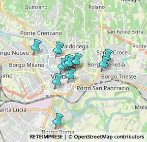 Mappa Vicolo San Sebastiano, 37121 Verona VR, Italia (1.23727)
