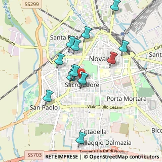 Mappa Via Morandi, 28100 Novara NO, Italia (0.81929)
