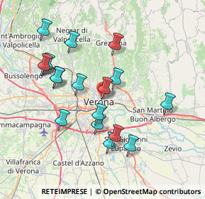 Mappa Via Amanti, 37121 Verona VR, Italia (7.31333)