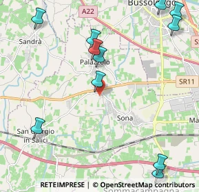 Mappa Via Fratelli Cervi, 37060 Sona VR, Italia (2.78727)